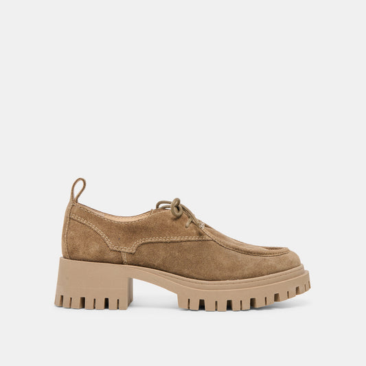 Dolce Vita Milza Olive Suede Loafers