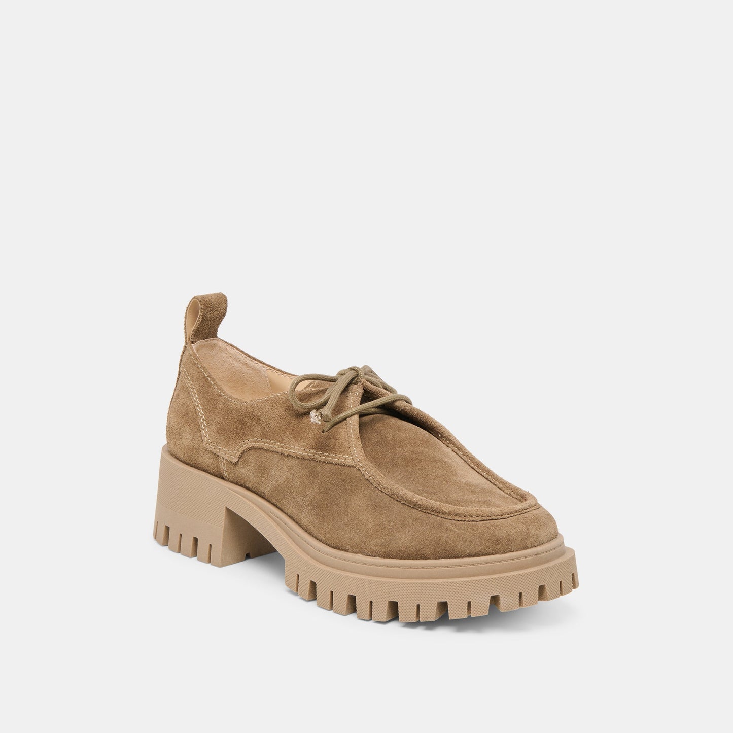 Dolce Vita Milza Olive Suede Loafers