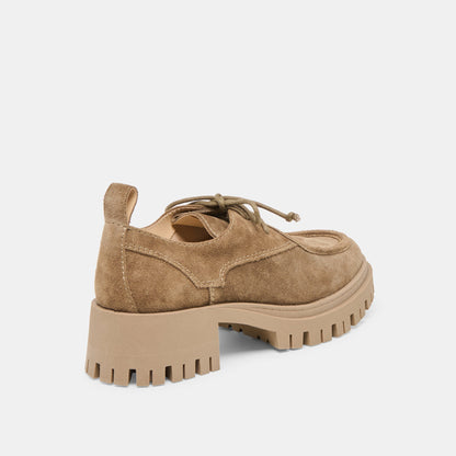 Dolce Vita Milza Olive Suede Loafers
