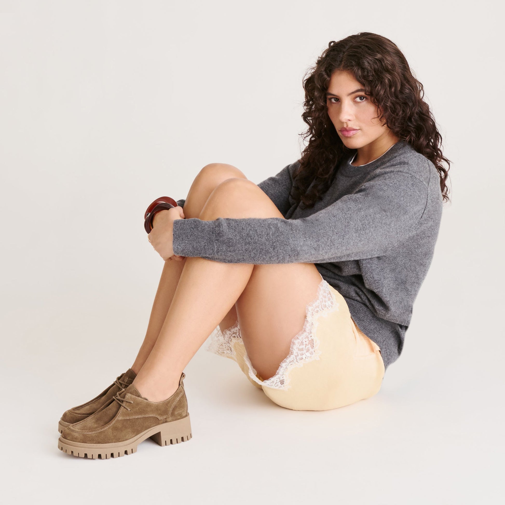 Dolce Vita Milza Olive Suede Loafers