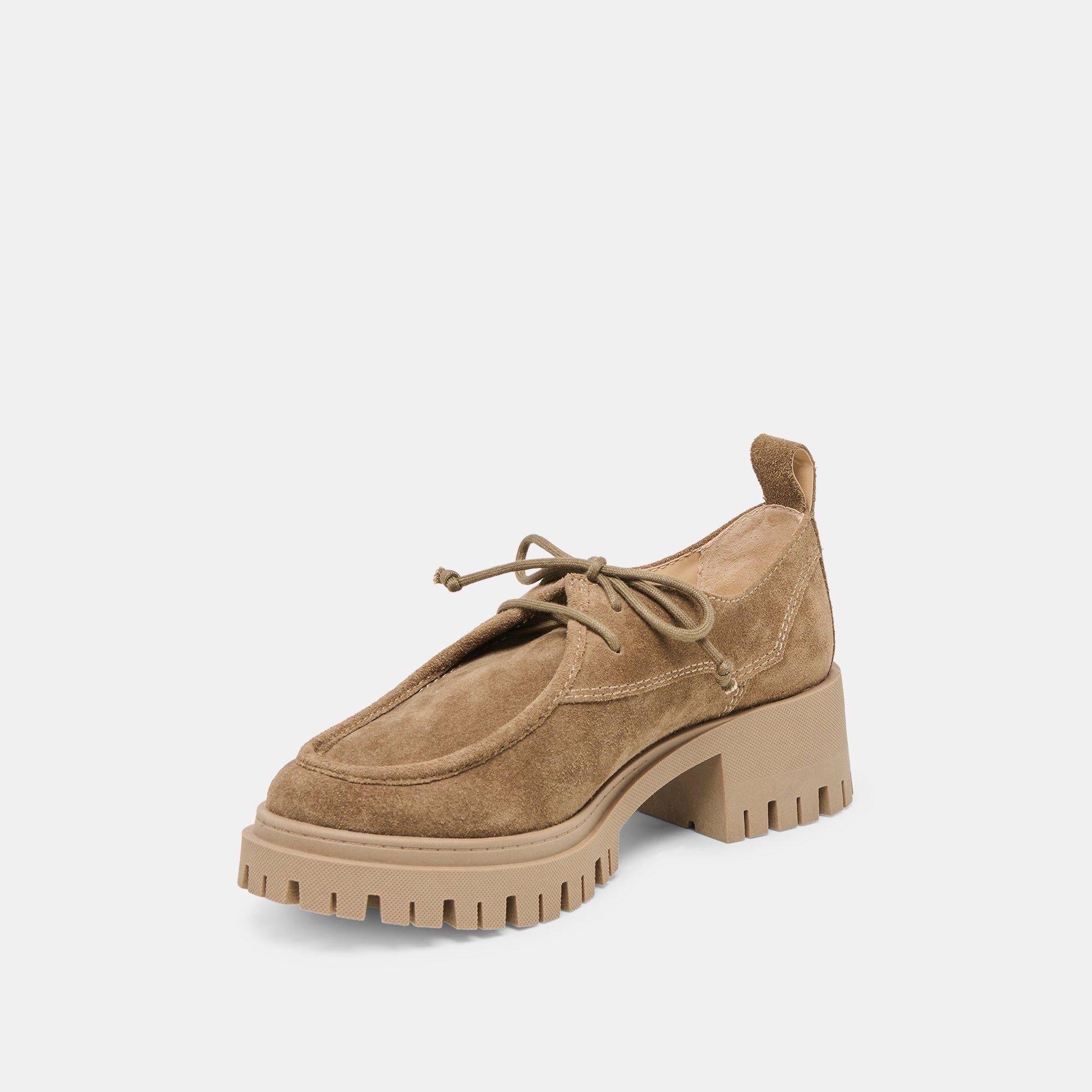 Dolce Vita Milza Olive Suede Loafers