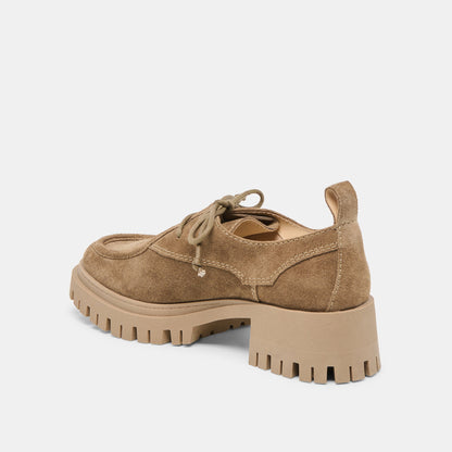 Dolce Vita Milza Olive Suede Loafers