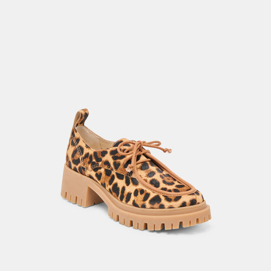 Dolce Vita Milza Dk Leopard Calf Hair Loafers