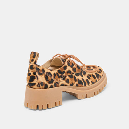 Dolce Vita Milza Dk Leopard Calf Hair Loafers