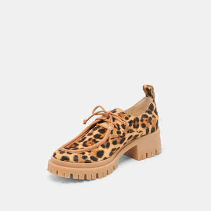 Dolce Vita Milza Dk Leopard Calf Hair Loafers