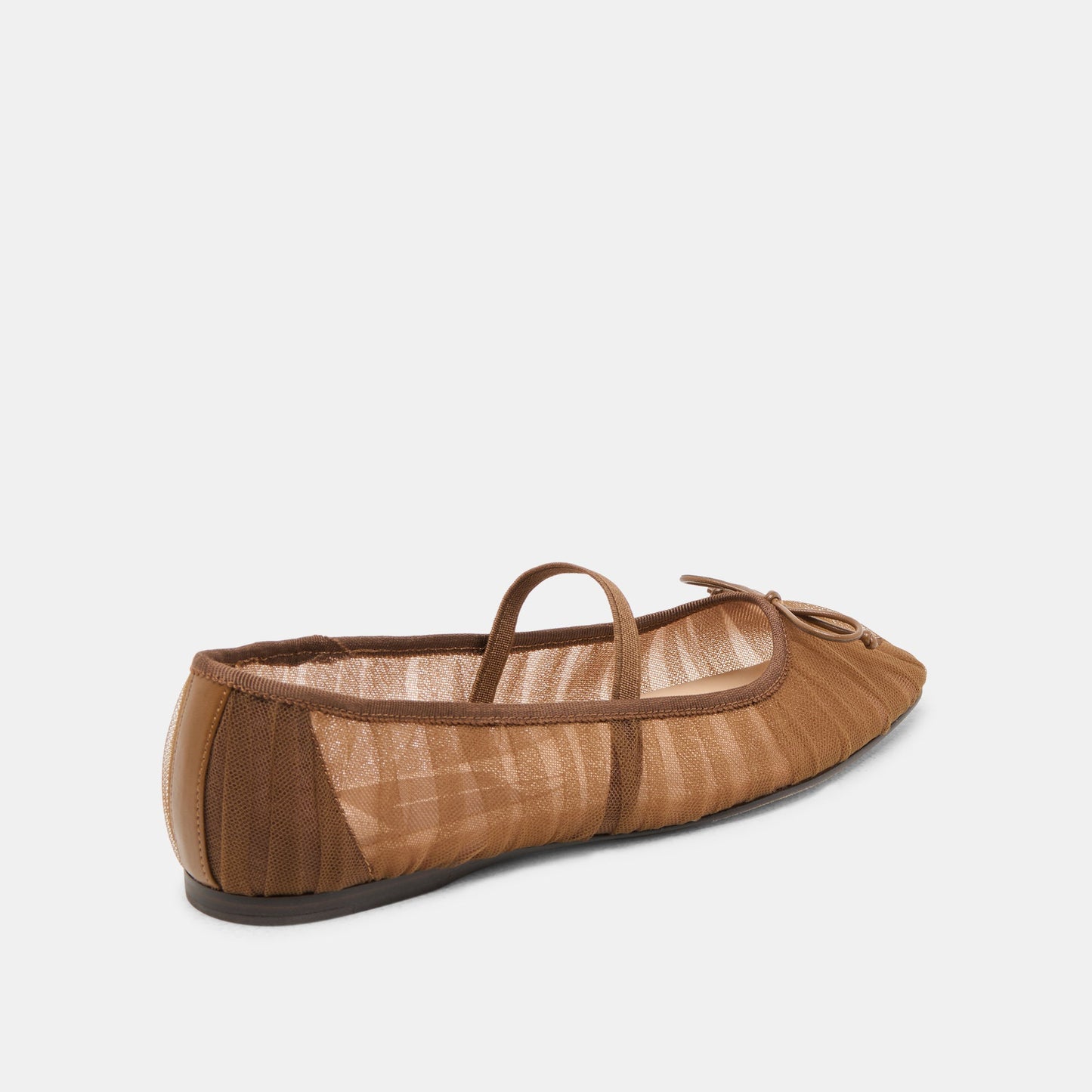 Dolce Vita Raeven Mid Brown Tulle Ballet Flats