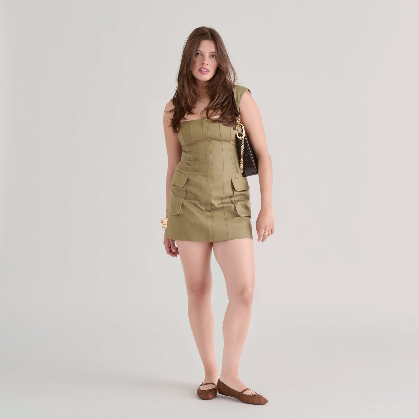 Dolce Vita Raeven Mid Brown Tulle Ballet Flats