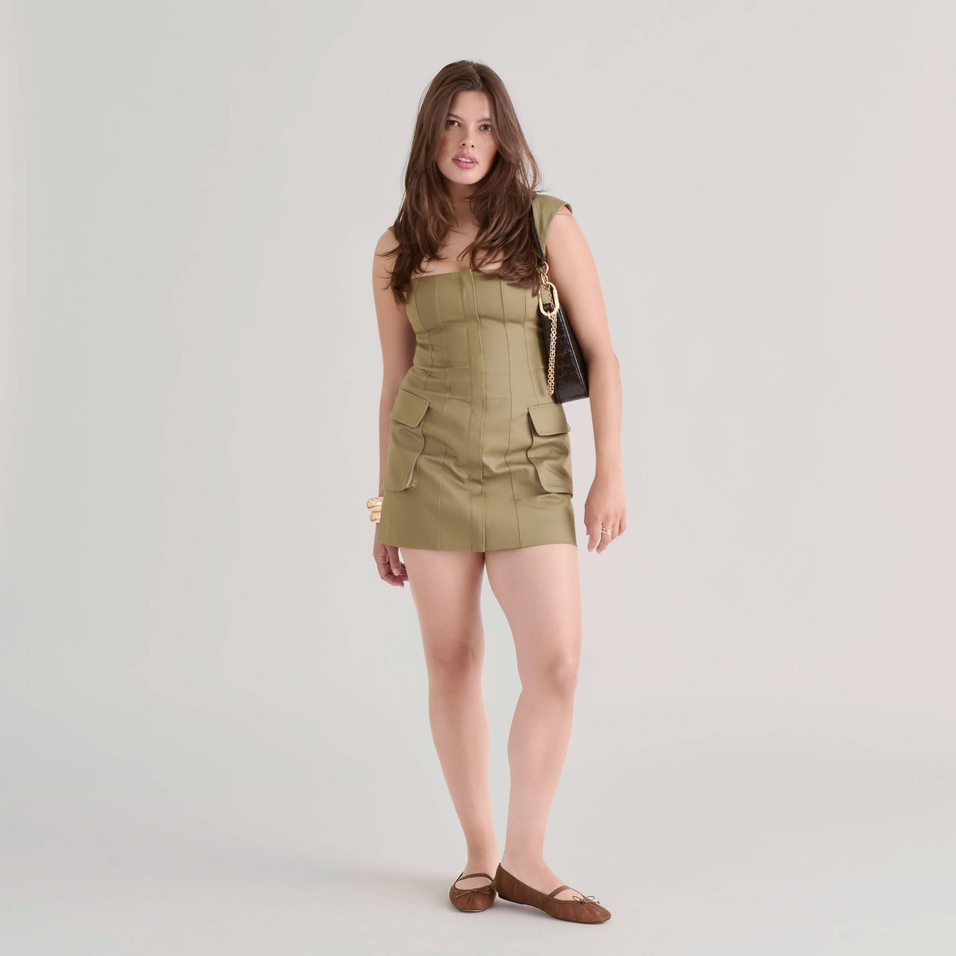 Dolce Vita Raeven Mid Brown Tulle Ballet Flats