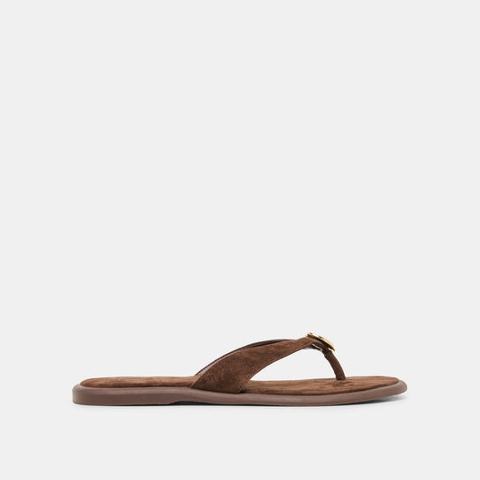 Dolce Vita Jaina Dk Brown Suede Sandals