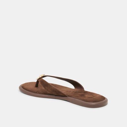 Dolce Vita Jaina Dk Brown Suede Sandals