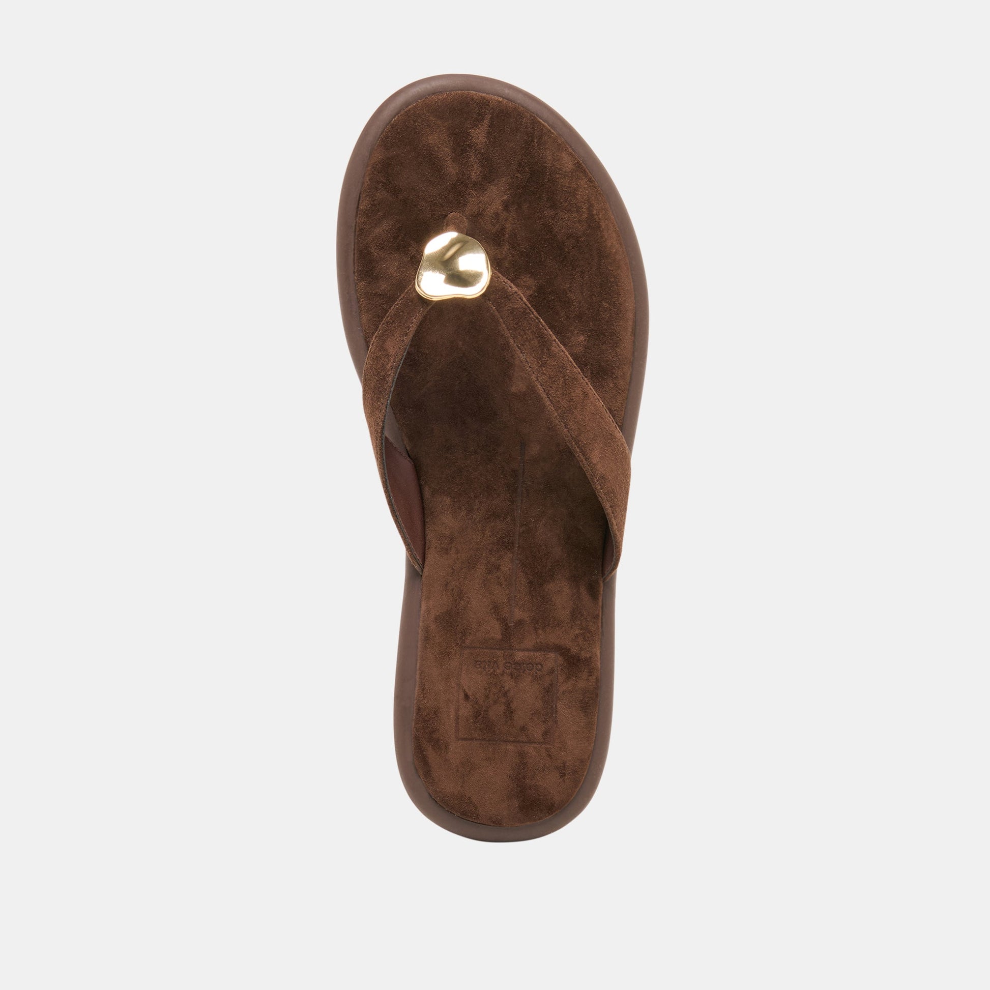 Dolce Vita Jaina Dk Brown Suede Sandals
