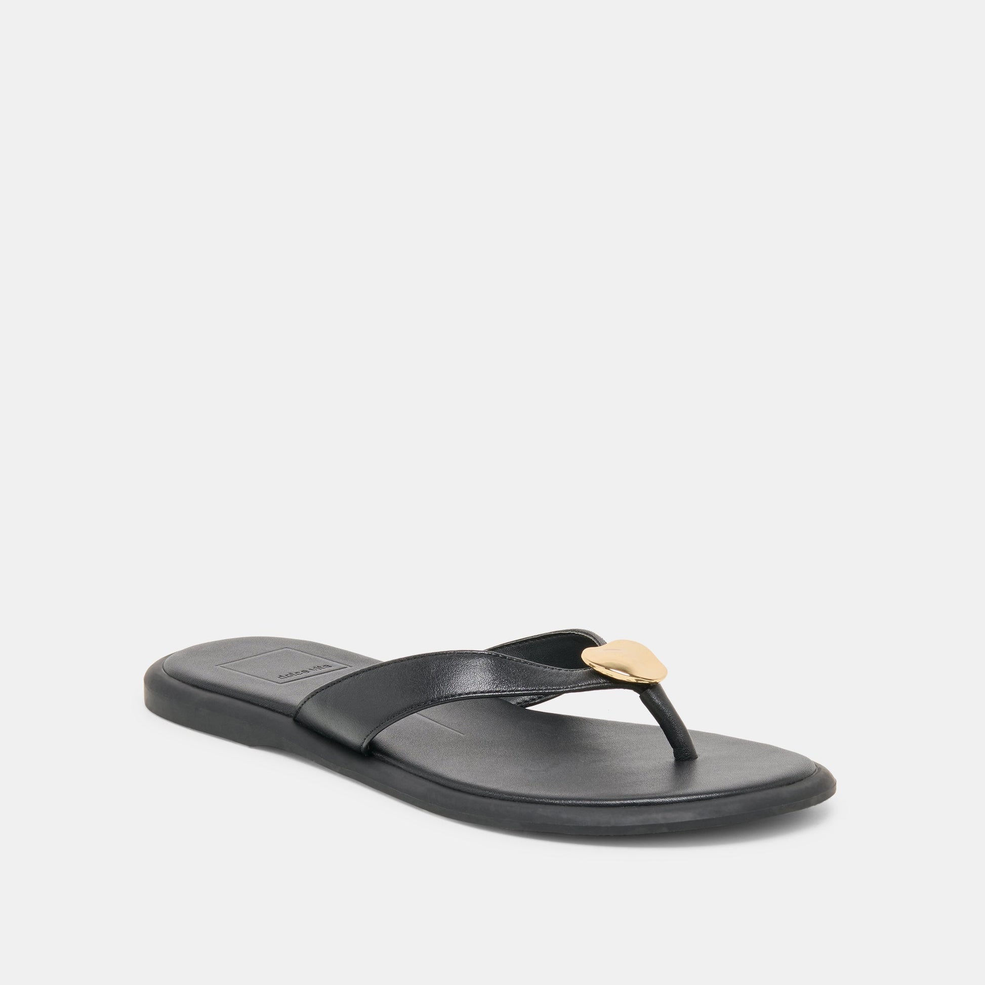 Dolce Vita Jaina Black Leather Sandals