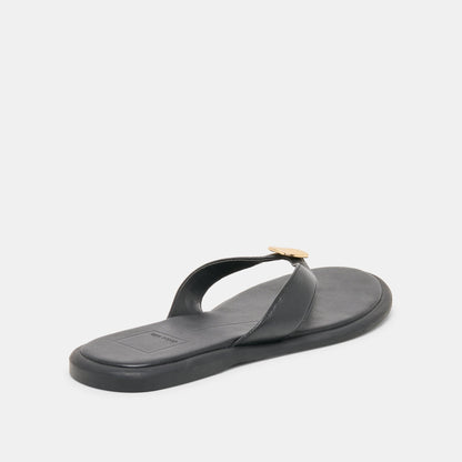 Dolce Vita Jaina Black Leather Sandals