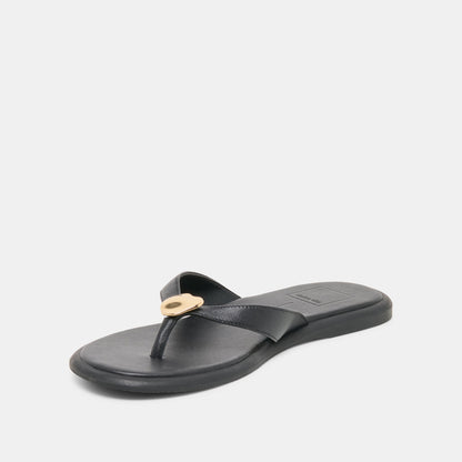 Dolce Vita Jaina Black Leather Sandals