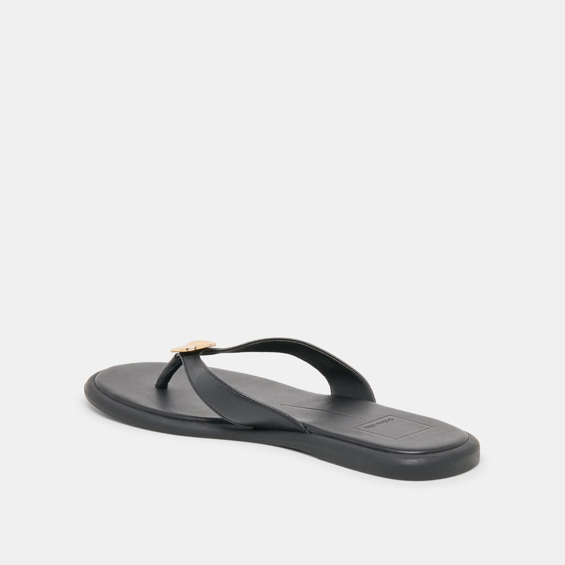 Dolce Vita Jaina Black Leather Sandals