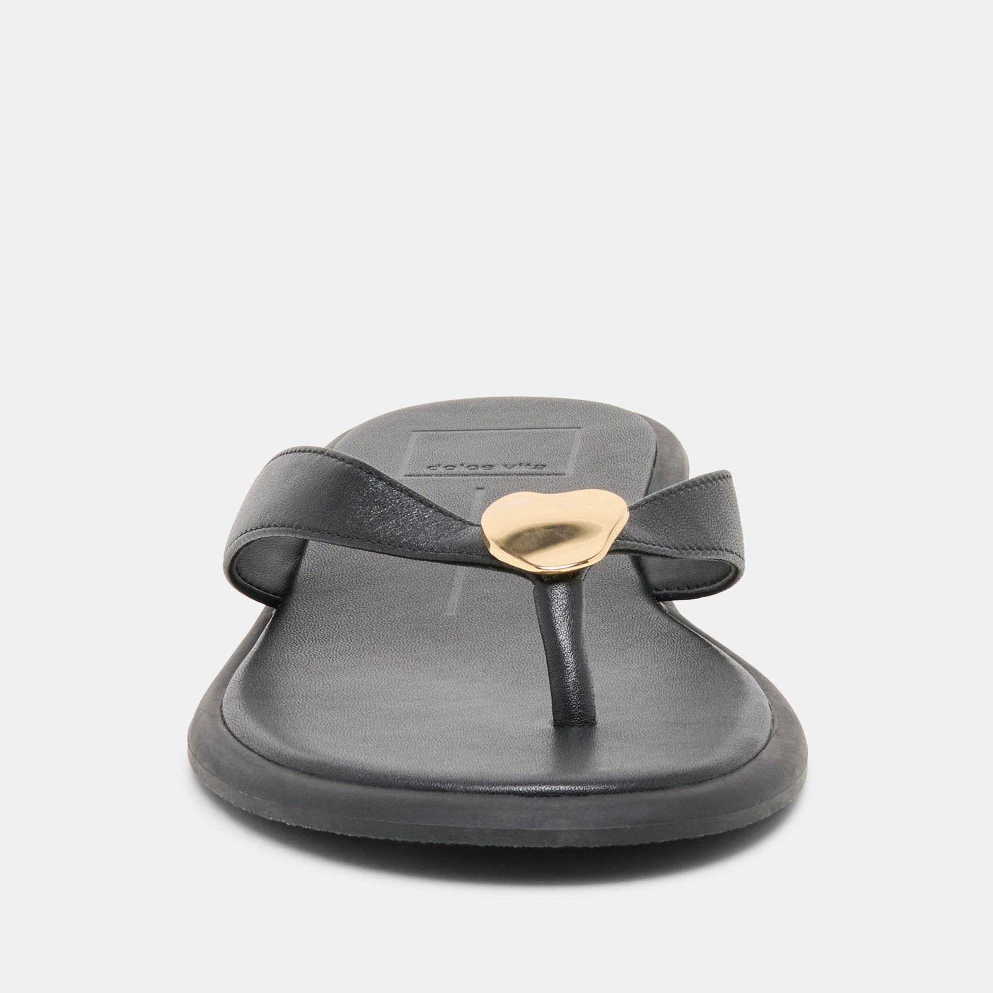 Dolce Vita Jaina Black Leather Sandals