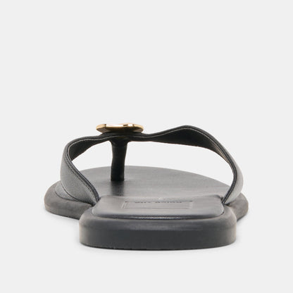 Dolce Vita Jaina Black Leather Sandals
