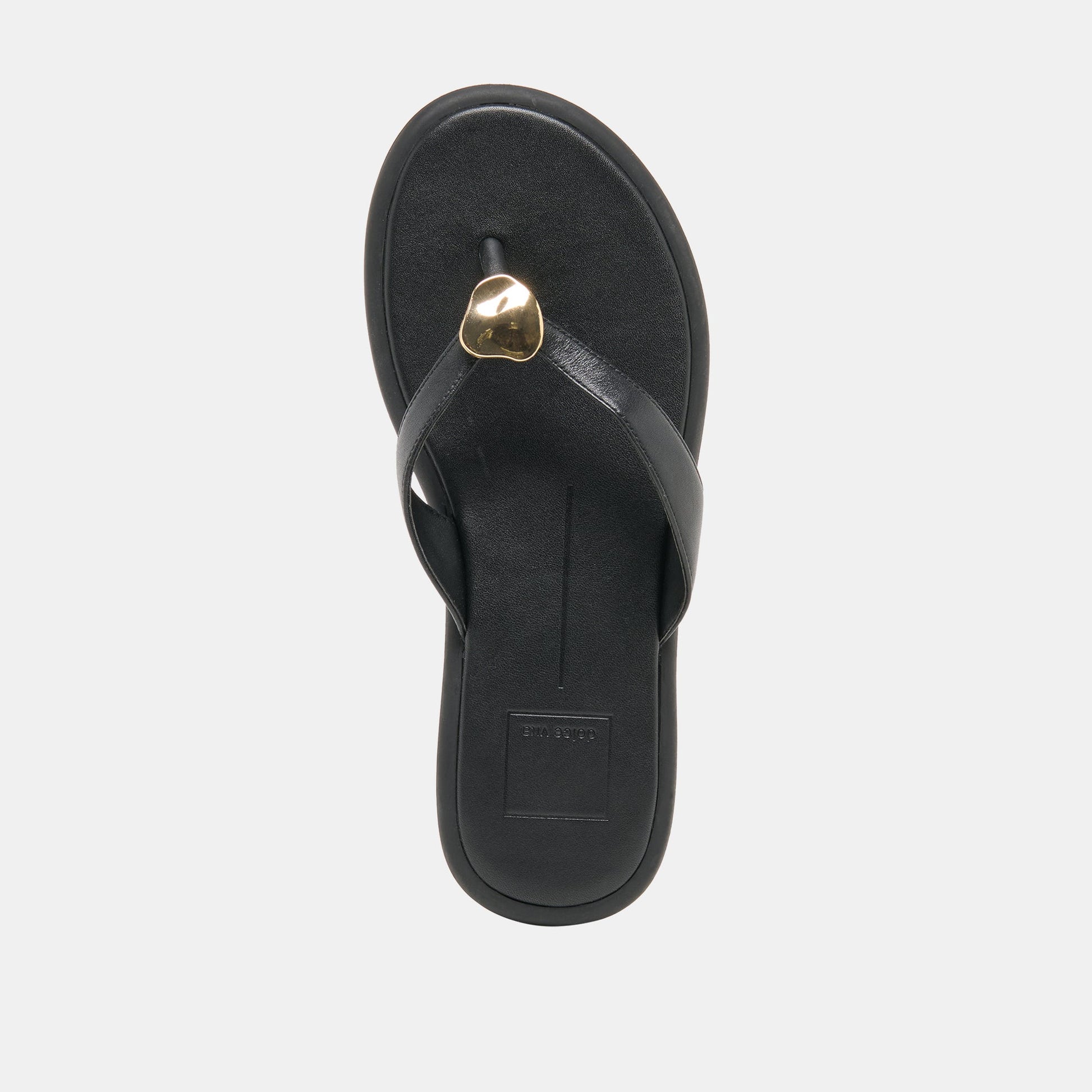 Dolce Vita Jaina Black Leather Sandals
