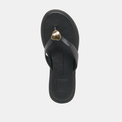 Dolce Vita Jaina Black Leather Sandals
