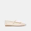 WHITE WOVEN RAFFIA