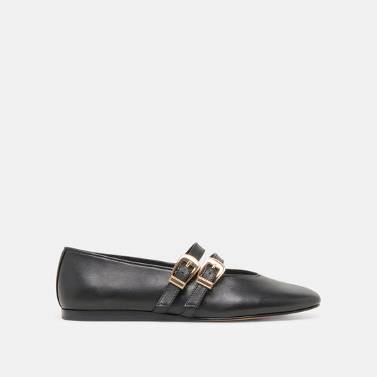 Dolce Vita BAYLEE BALLET FLATS BLACK LEATHER