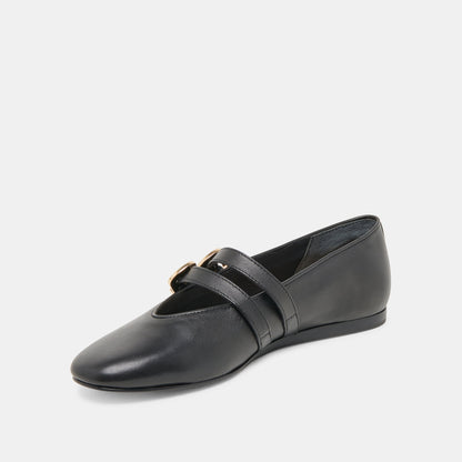 Dolce Vita BAYLEE BALLET FLATS BLACK LEATHER
