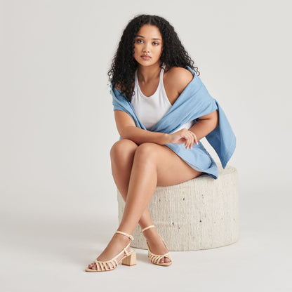 Dolce Vita YASMIN HEELS NATURAL RAFFIA