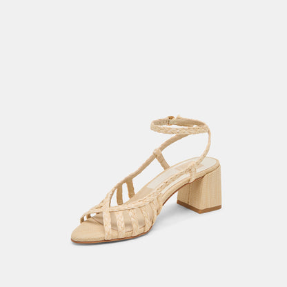 Dolce Vita YASMIN HEELS NATURAL RAFFIA