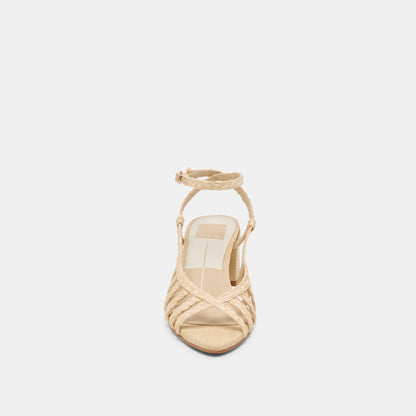 Dolce Vita YASMIN HEELS NATURAL RAFFIA
