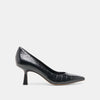 NOIR CROCO EMBOSSED LEATHER