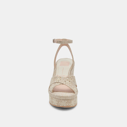 Dolce Vita LAISHA HEELS ALMOND FLORAL EYELET