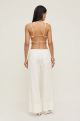 Dynamite Online | Linen Apron Top White