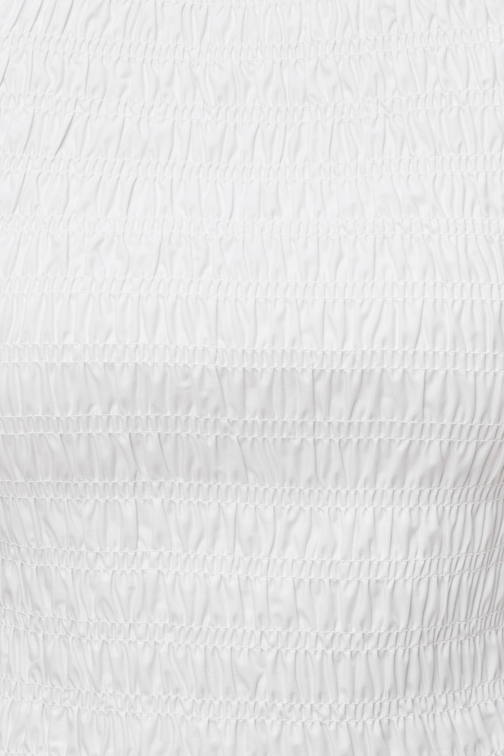 Dynamite US | Shirred Poplin Tank Top White
