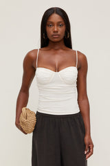 Dynamite Discount | Monet Mesh Top White