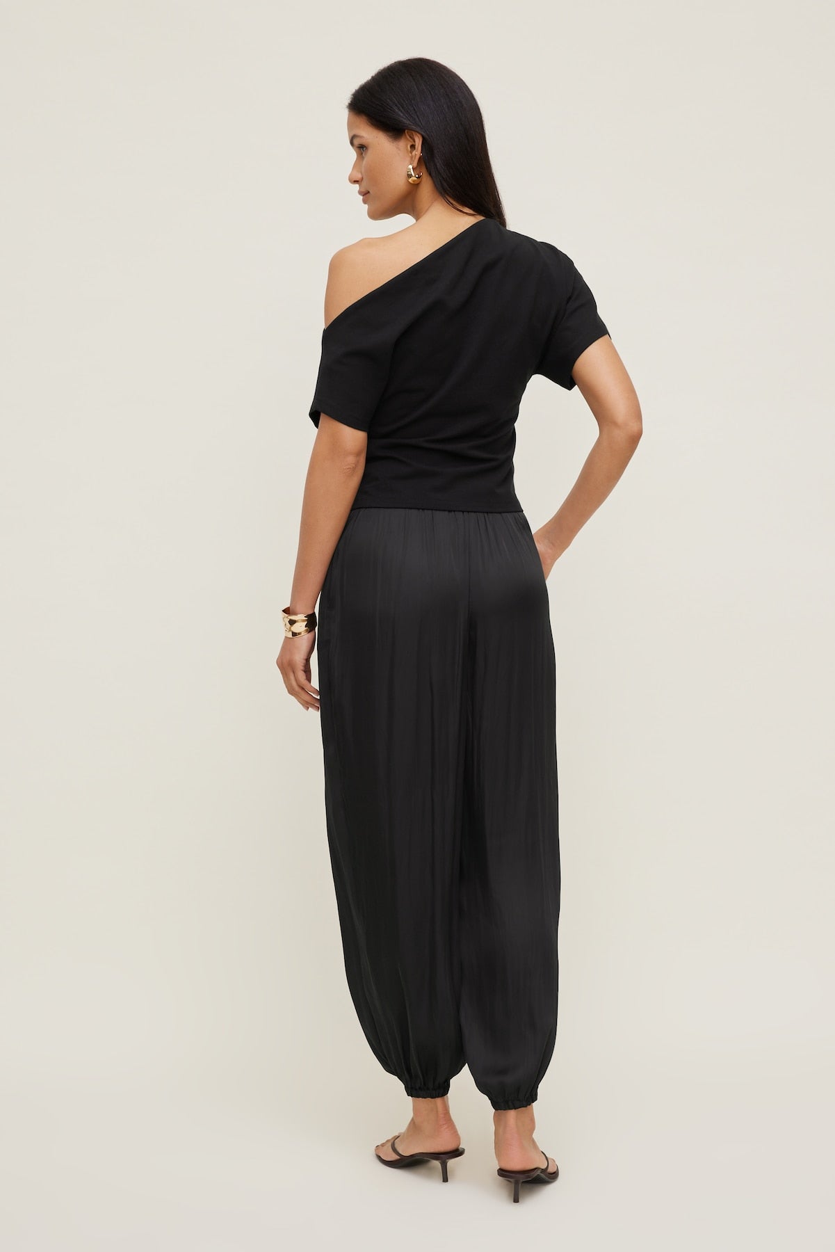 Dynamite US | Alexa Cotton Spandex T Shirt Black
