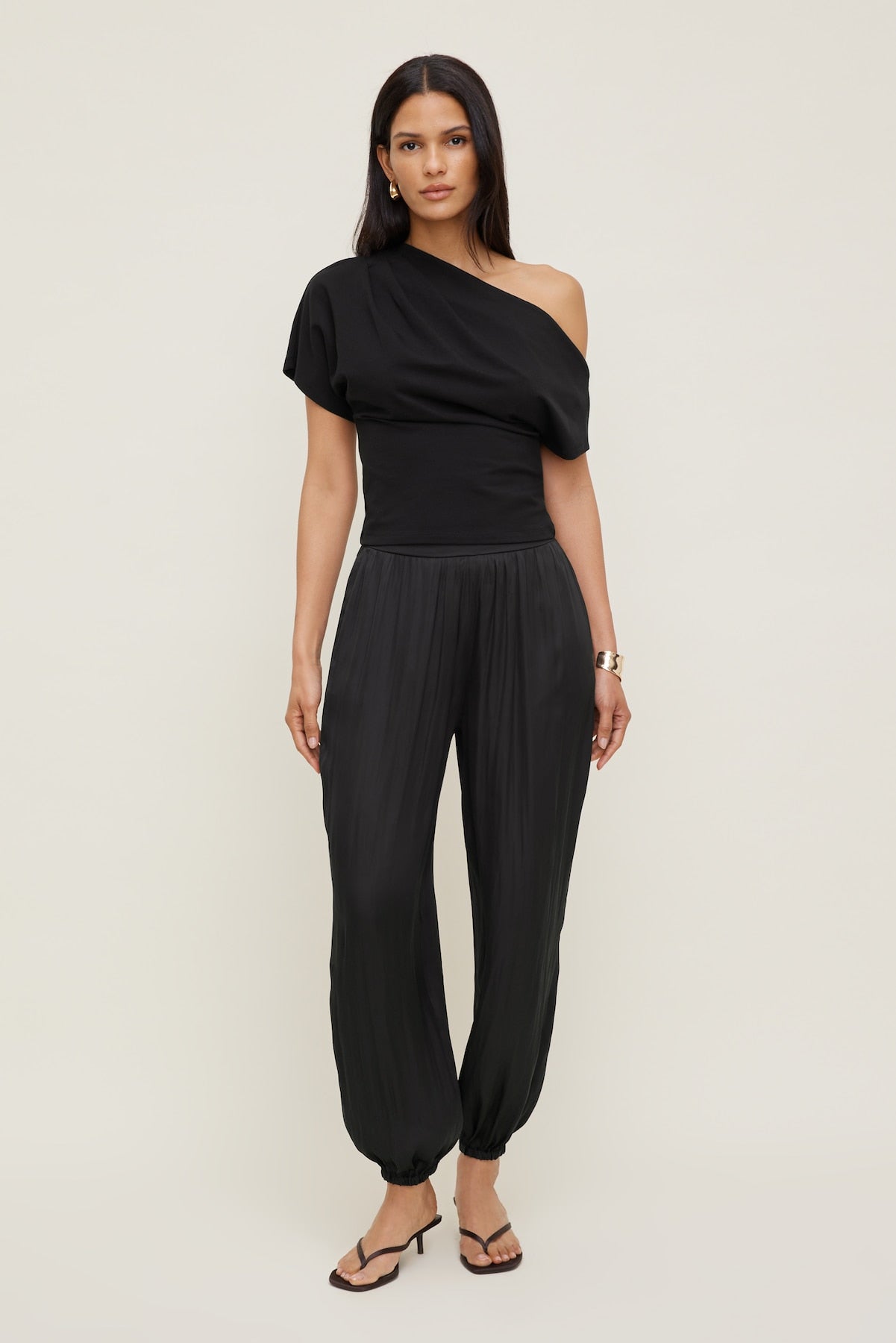 Dynamite US | Alexa Cotton Spandex T Shirt Black