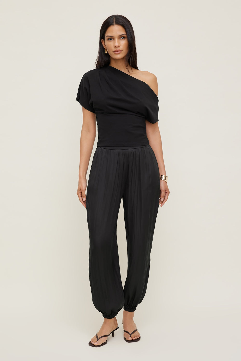 Dynamite US | Alexa Cotton Spandex T Shirt Black