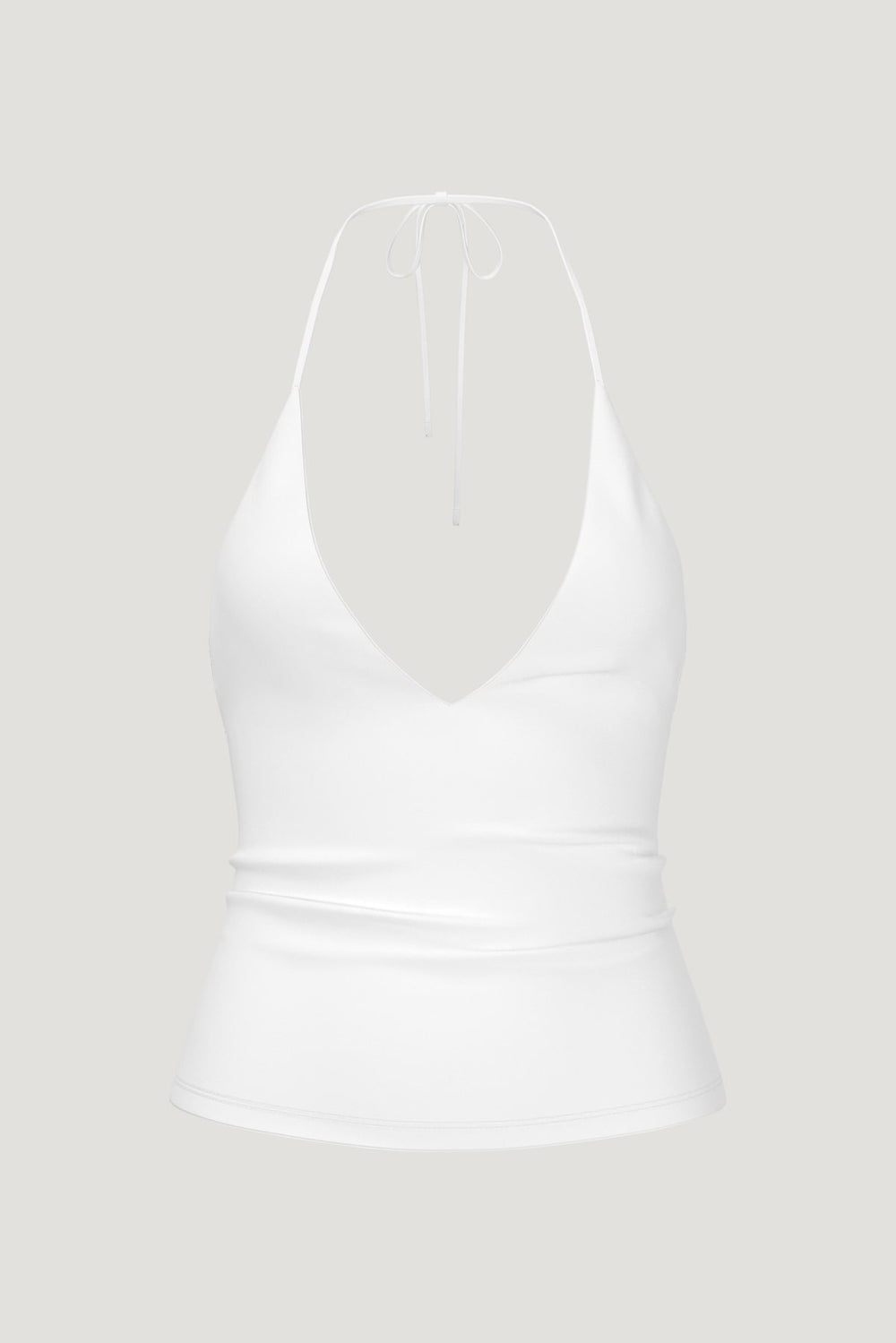 Dynamite On Sale | Sculpt Plunge Halter Top White
