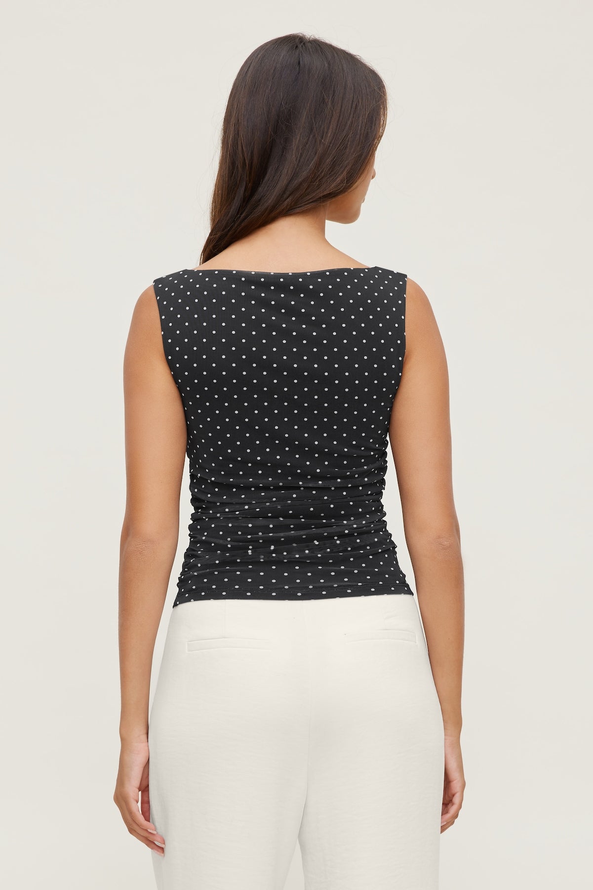 Dynamite Discount | Nola Printed Mesh Tank Top Black