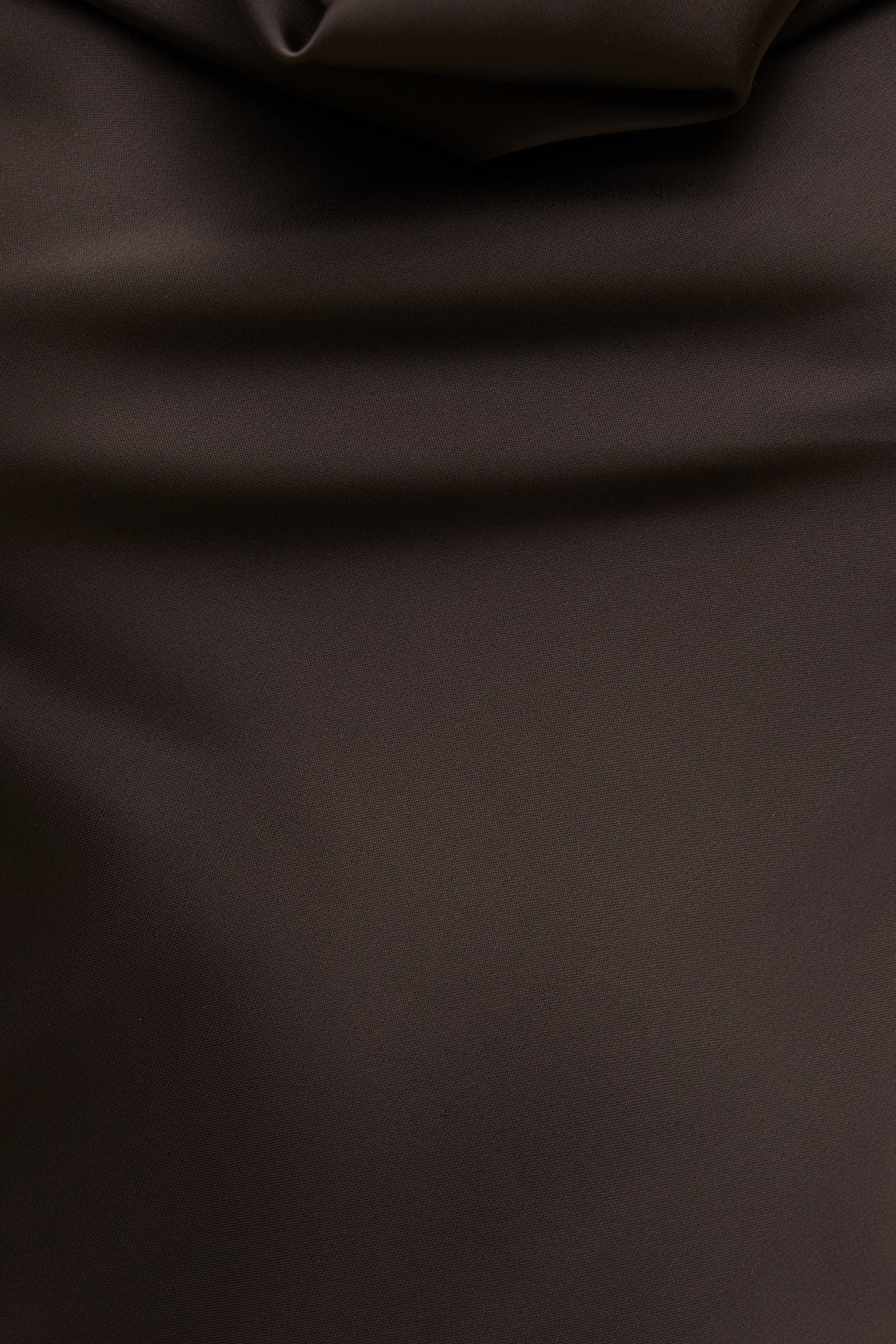 Dynamite Store | Camila Satin Cowl Halter Neck Blouse Brown