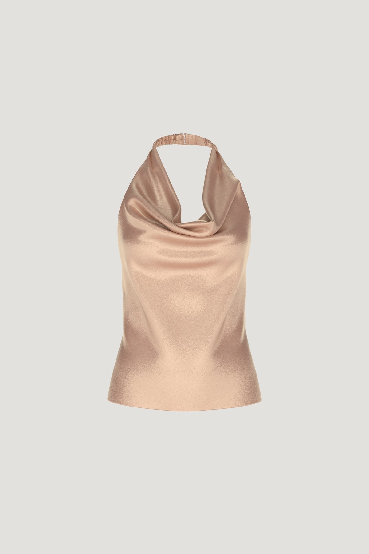 Dynamite On Sale | Camila Satin Cowl Halter Neck Blouse Orange
