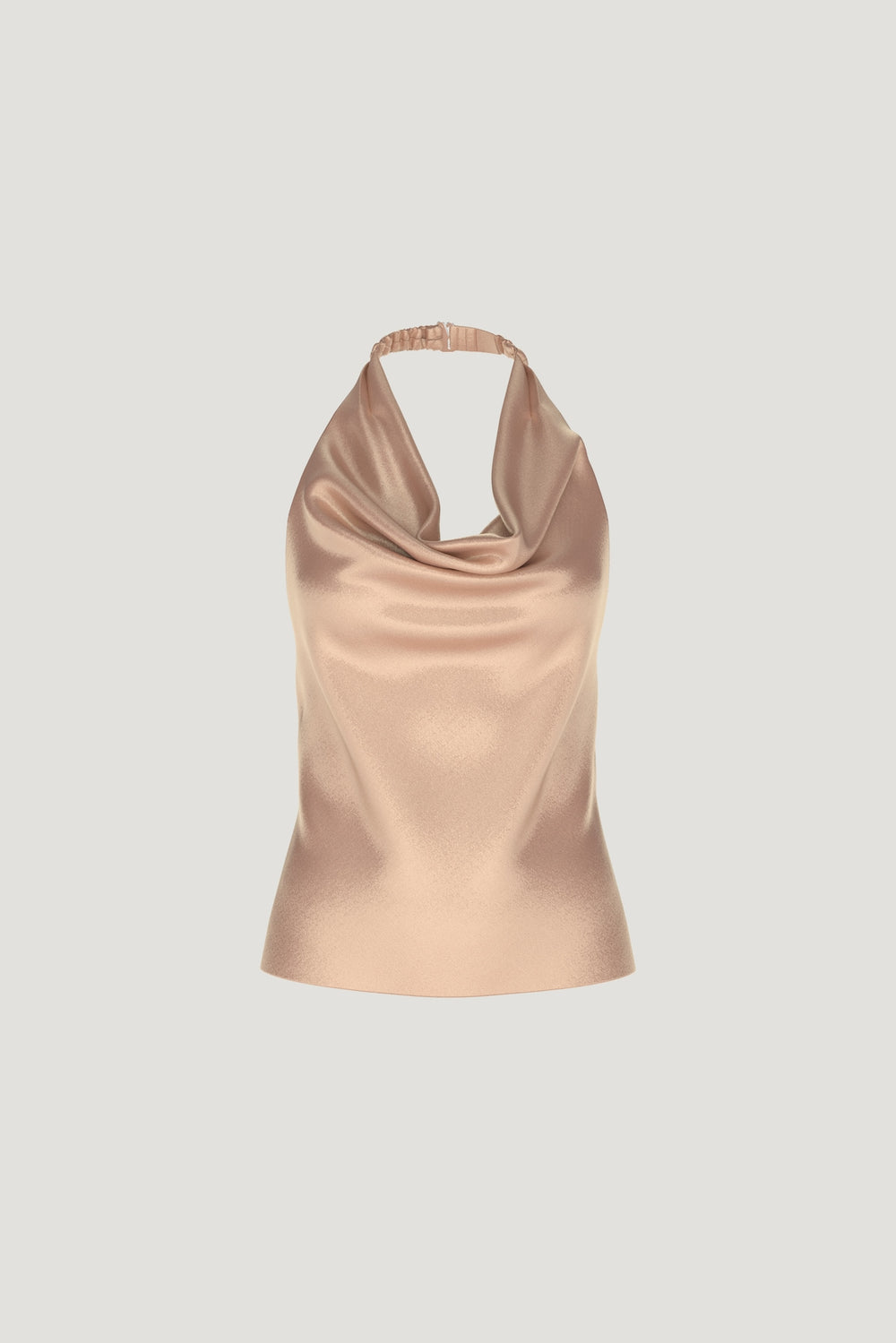 Dynamite On Sale | Camila Satin Cowl Halter Neck Blouse Orange
