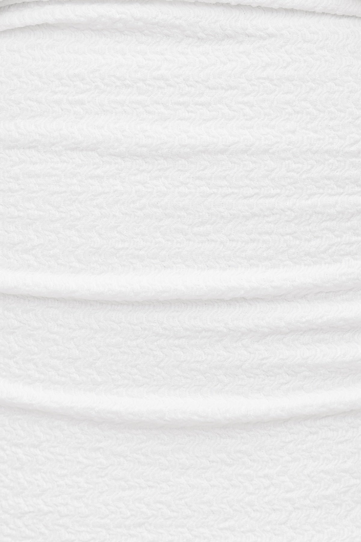 Dynamite Discount | Textured Plunge Halter Top White