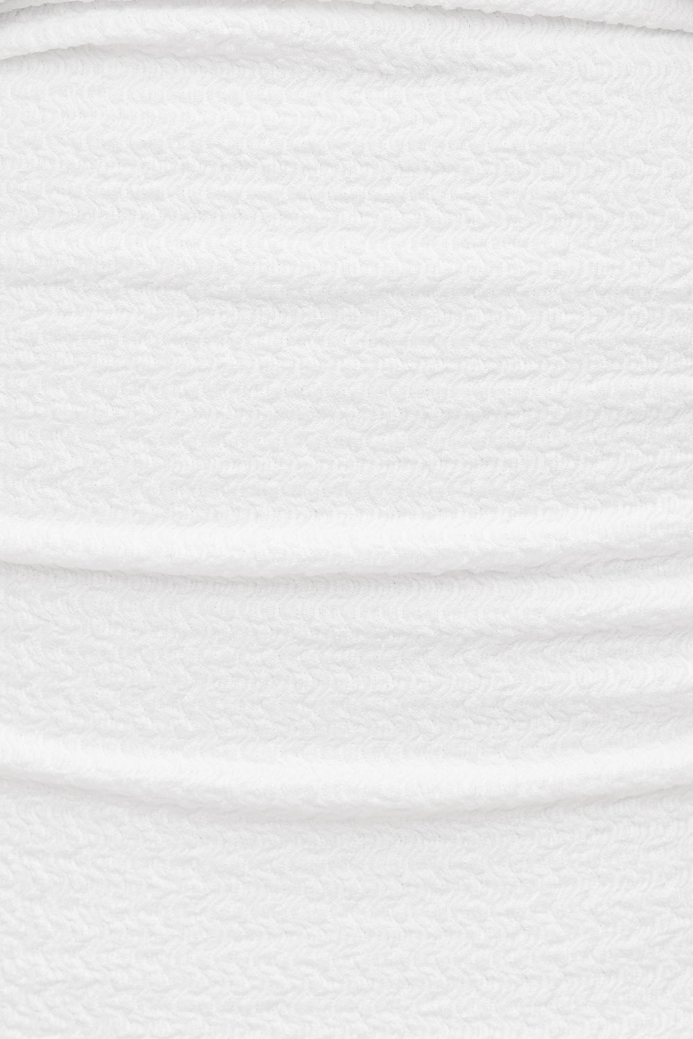 Dynamite Discount | Textured Plunge Halter Top White
