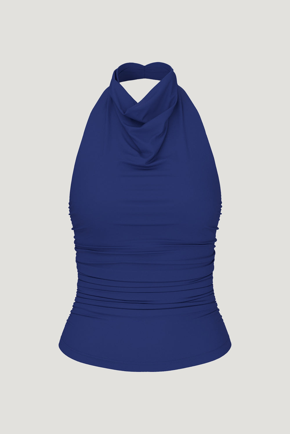Dynamite Store | Sculpt Cowl Halter Top Blue