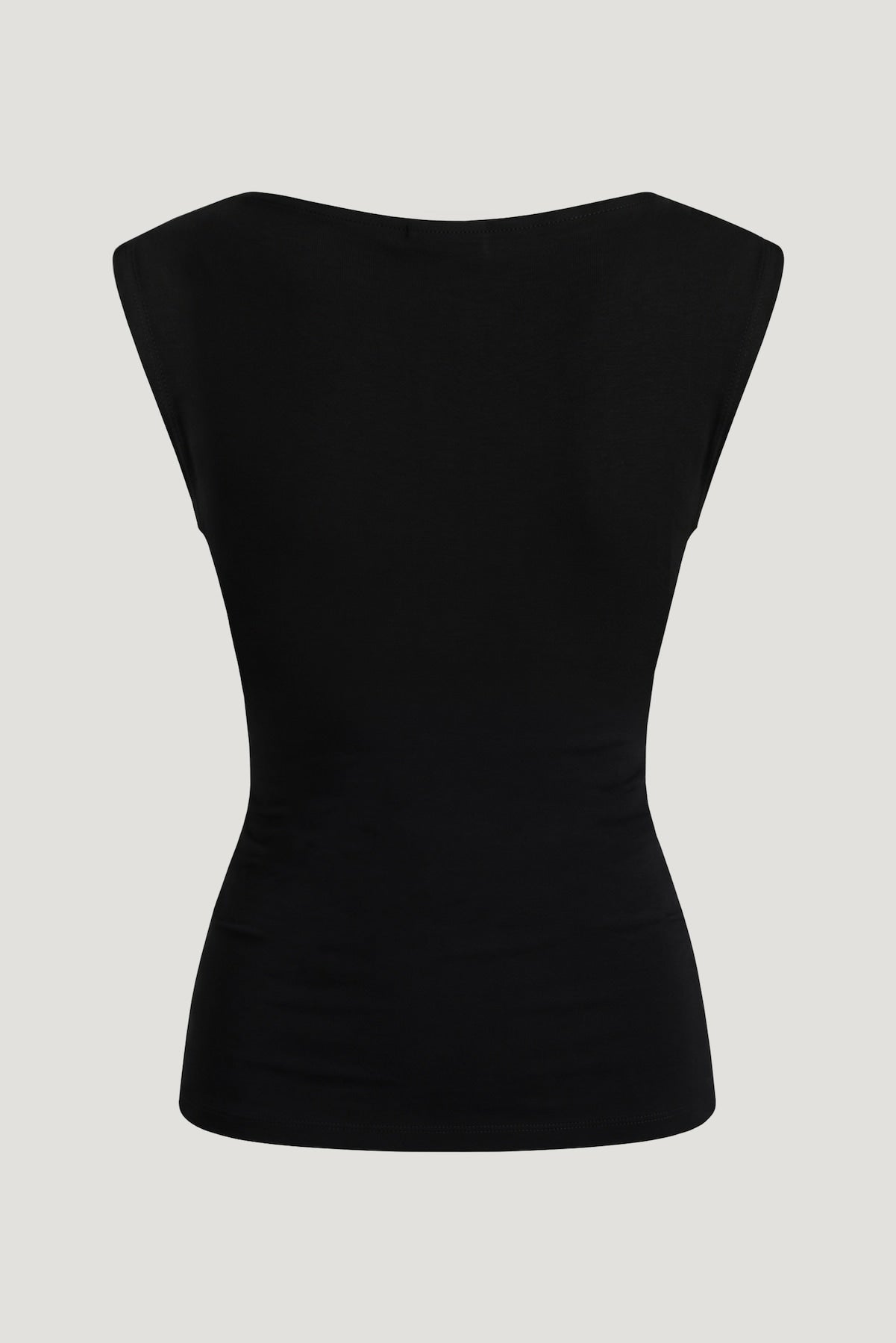 Dynamite Outlets | Draped Scoop Neck Top Black