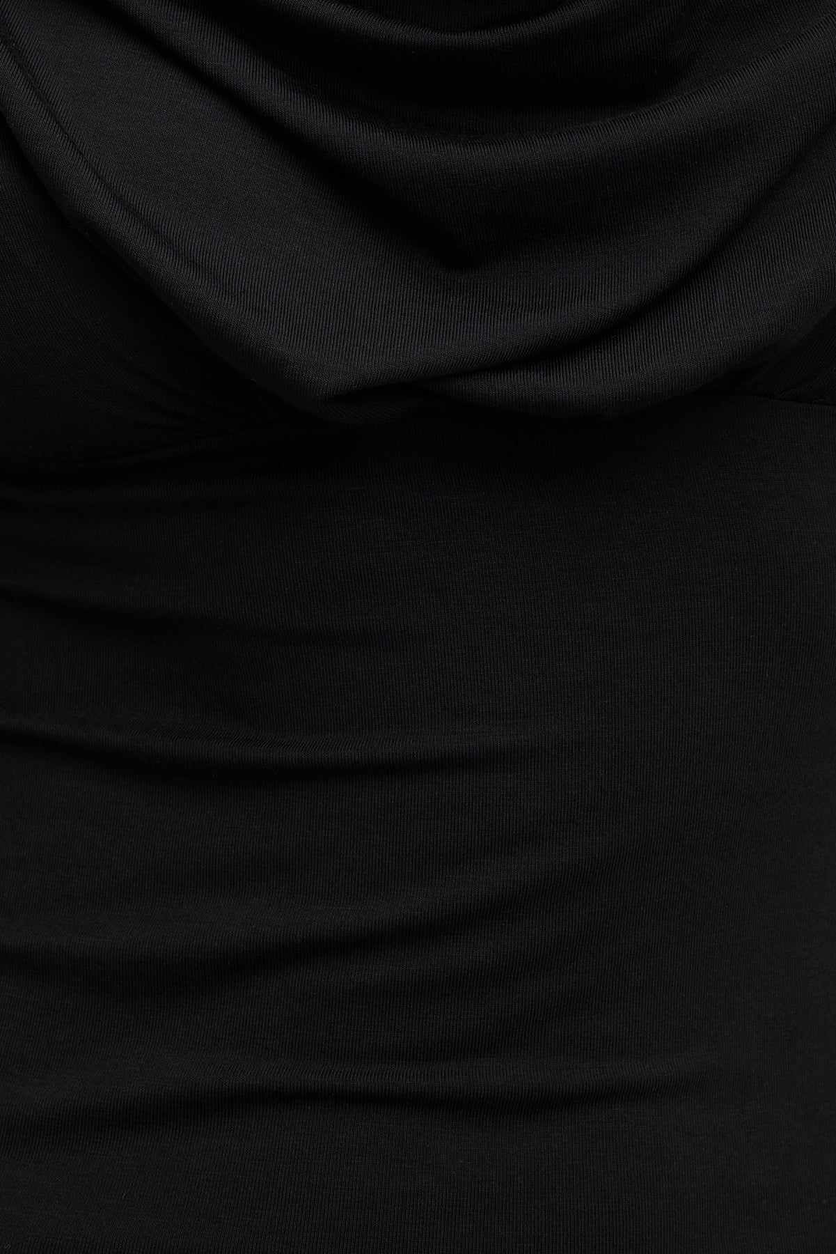 Dynamite Outlets | Draped Scoop Neck Top Black