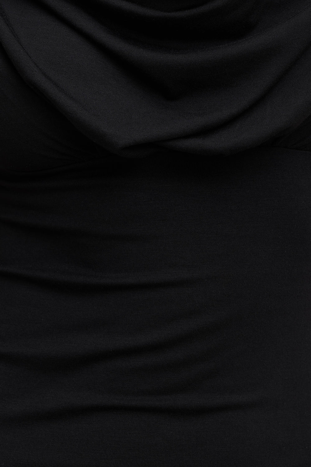Dynamite Outlets | Draped Scoop Neck Top Black