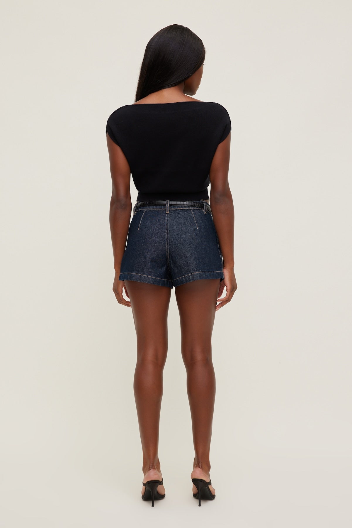 Dynamite US | Aria Boat Neck Sweater  Black