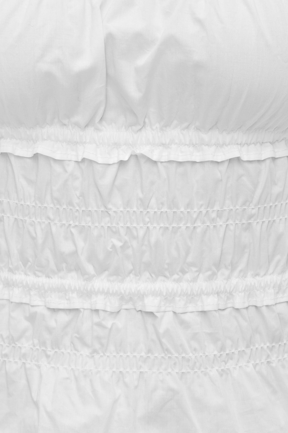 Dynamite Discount | Smocked Poplin Cami Top White